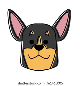 Dog head cartoon