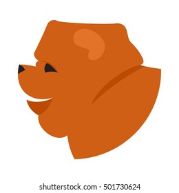 Dog head chow