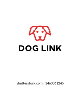 Dog head or face logo design vector icon illustration inspiration