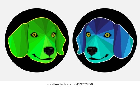 dog head gradation