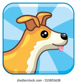 Dog head icon.
