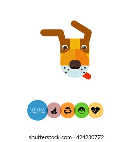 Dog head icon