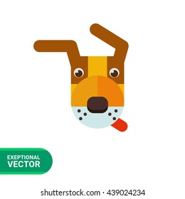 Dog head icon