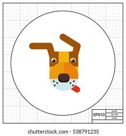 Dog head icon