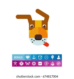 Dog head icon