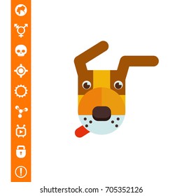 Dog head icon