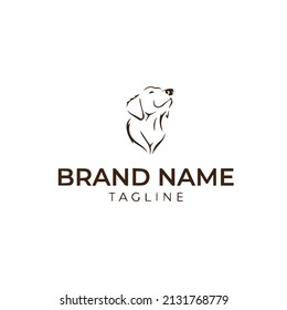 Dog head icon Cartoon head dog face dog Logotype concept white Vector