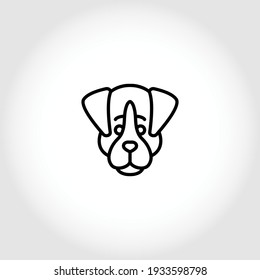 Dog Head Icon Dog Face Sign Stock Vector (Royalty Free) 1933598798 ...