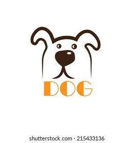 dog head icon vector