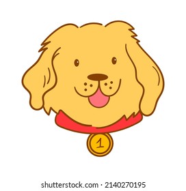 Dog Head Icon. Vector illustration