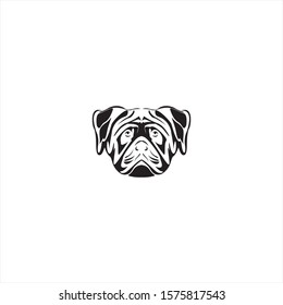 dog head illustration symbol vector abstract