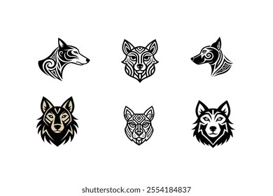 Dog Head Line Art Vector Clean and Stylish Illustration.