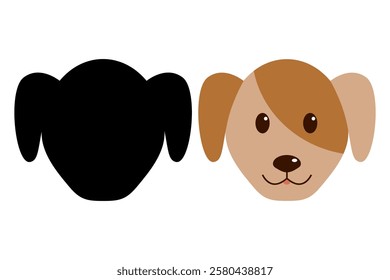 Dog head line icon, pets concept. Cute dog vector illustration, eps 10