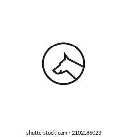 dog  head  line  logo  style  design  illustration  icon  symbol