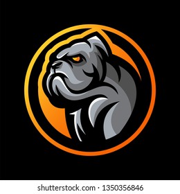 dog head logo