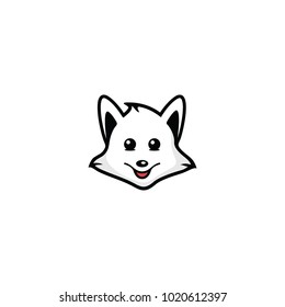 dog head logo design