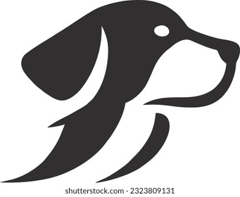 Dog head logo design, Dog care logo design, Vector illustration 7