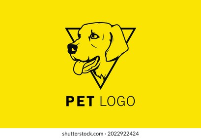 Dog Head Logo Design Template