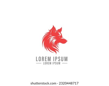 Dog Head Logo Icon. Flat Style. Cartoon Dog Face. Vector Illustration Isolated On White. Silhouette Simple. Animal Logotype Concept. Logo Design Template. Vector Stylized Silhouette Dalmatian Dog.