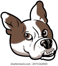 DOG HEAD LOGO VECTOR BACKGROUND