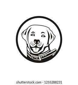 Dog head logo vector eps format
