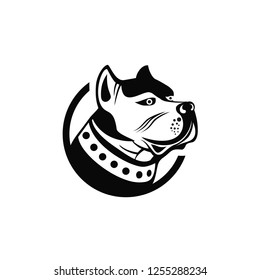 Dog head logo vector eps format