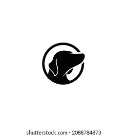 dog head logo vector illustration
