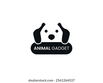 Dog Head Logo Vector, Puppy Silhouette Icon, Domestic Pet Illustration, Animal Logo Design, Cute Canine Symbol, Veterinary, Pet Business, Animal Care, Pet Grooming, Dog Training, Animal Services.