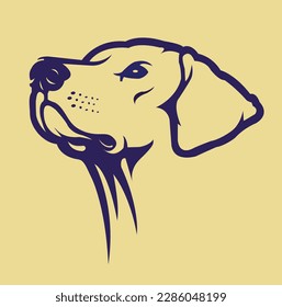 Dog Head Logo Vector Template Illustration Design. Mascot Dog Logo design Dog sport logo