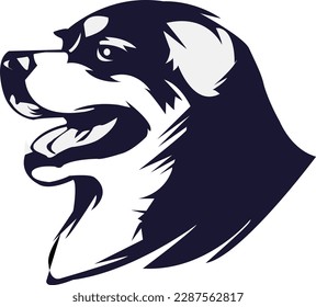 Dog Head Logo Vector Template Illustration Design. Mascot Transparent Dog Logo design Dog sport logo