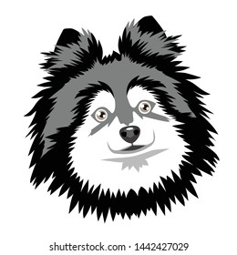 Dog Head Logo vector templete