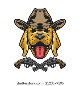 Vector de diseño de mascota de la cabeza del perro