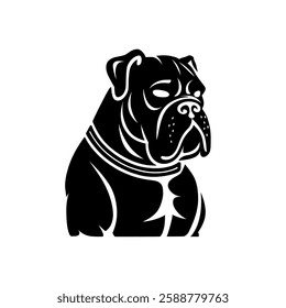 Dog Head Silhouette Vector Design