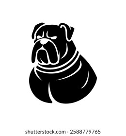 Dog Head Silhouette Vector Design