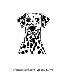 Dog Head Silhouette Vector Design