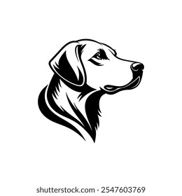 Dog head  silhouette vector eps 