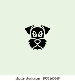 Dog head solid icon, dog face sign, dog head silhouette icon in glyph style, Vector graphics.