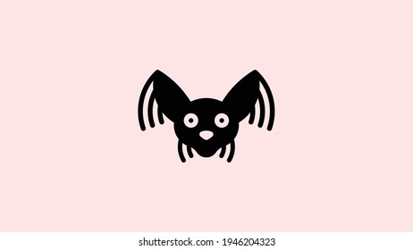 Dog head solid icon, dog face sign, dog head silhouette icon in glyph style, Vector graphics.