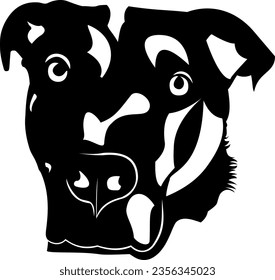 Dog Head Vector American Bulldog Labrador Retriever