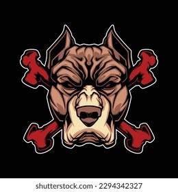 dog head vector for commercial use