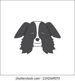 dog head vector design