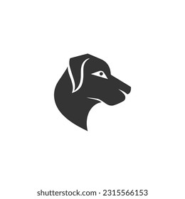 Dog head vector icon design