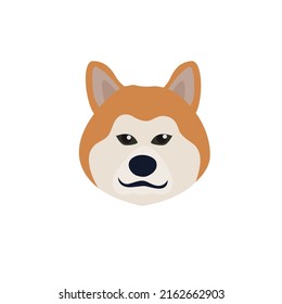 a dog head vector illustration