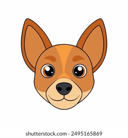 A Dog head vector illustration