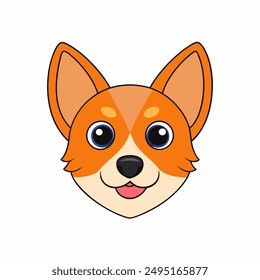 Eine Hundekopf-Vektorillustration