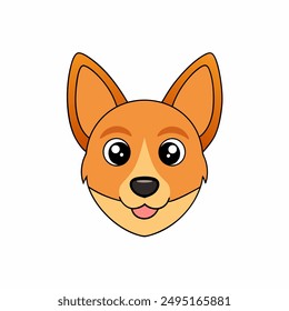 A Dog head vector illustration