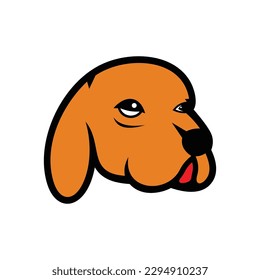 Dog Head Vector Logo Design Template