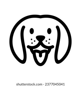 Dog Head Vector Logo Design Template