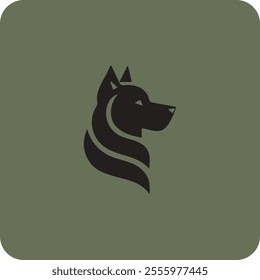 Dog Head Vector Logo Design.Dog logo and icon design vector.