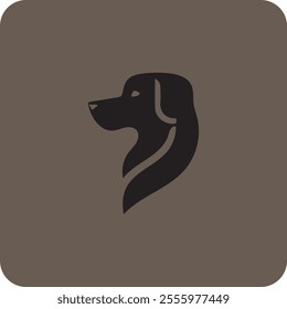 Dog Head Vector Logo Design.Dog logo and icon design vector.